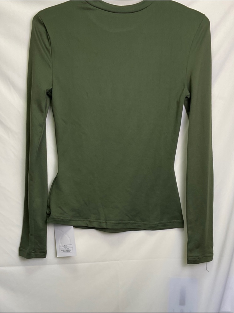 MOTF Olive Green Fitted Long Sleeve Crewneck - Picture 5 of 5